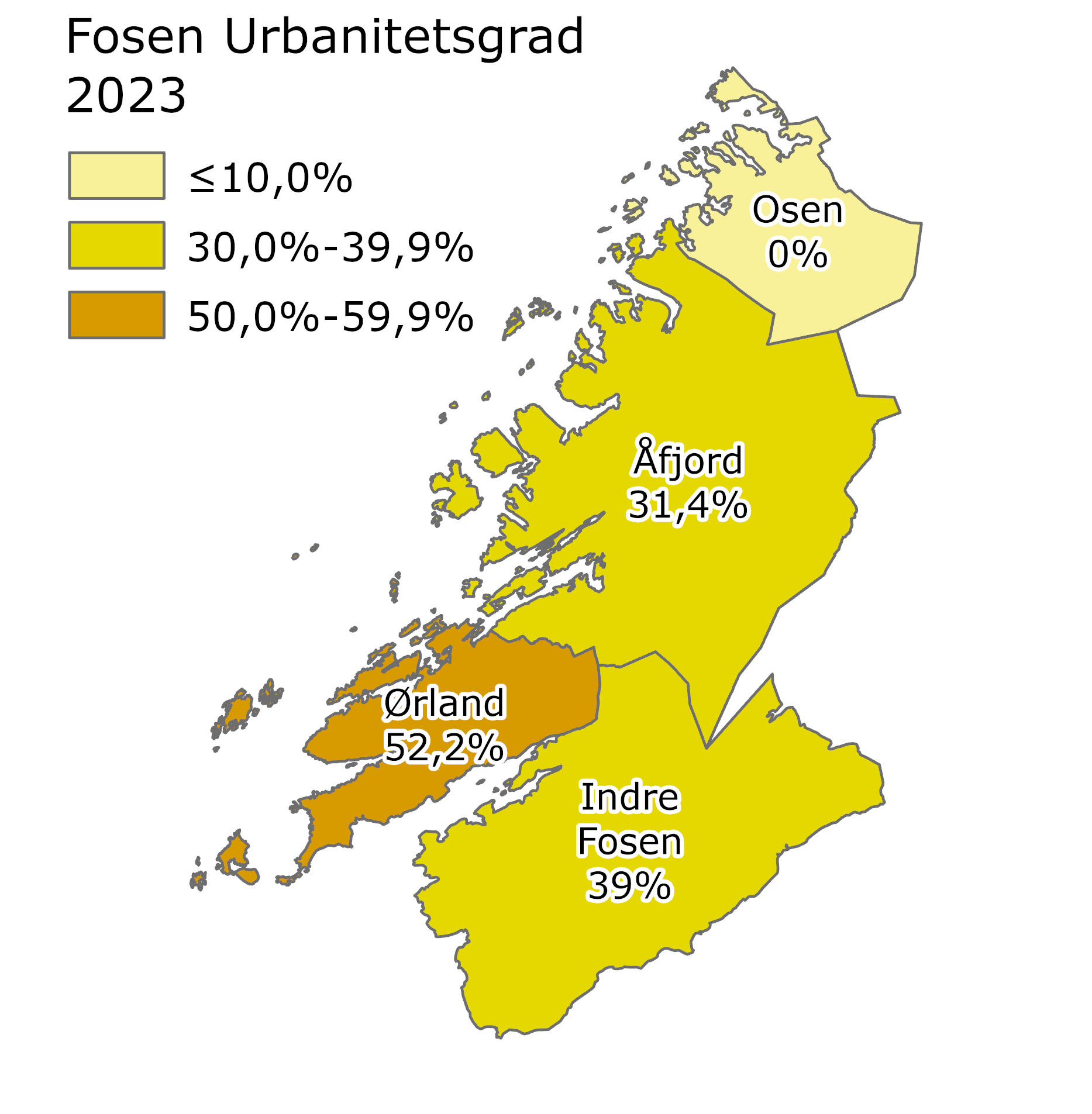 Fosen Urbanitetsgrad 2023